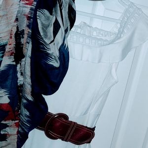 Off shoulder White Summer Maxi